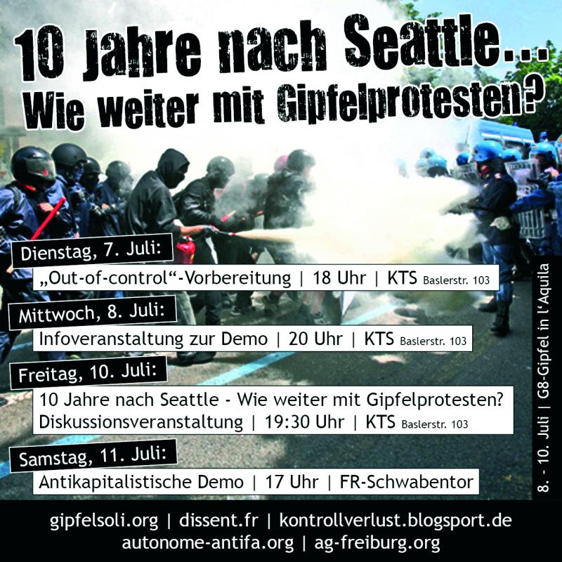 10 Jahre nach Seattle Flyer-Vorderseite