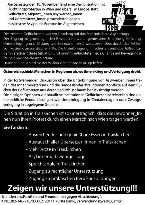 Flugblatt zum Protestmarsch - Seite 2