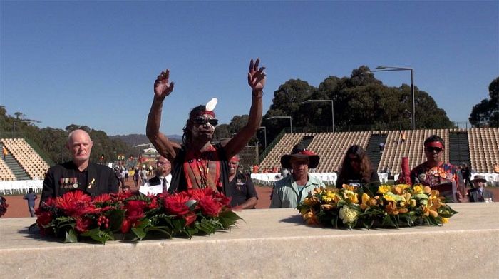 We gave our Trust now we want Truth”, Warhlubal custodian (of the Bundjalung) Uncle Lewis Walker, ANZAC Day Canberra 2016