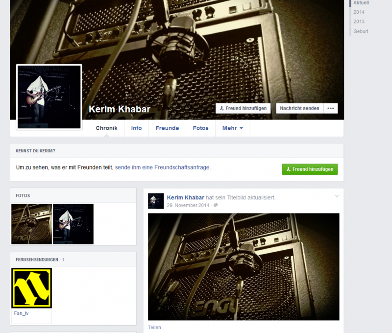 Facebook Profil "Kerim Khabar"