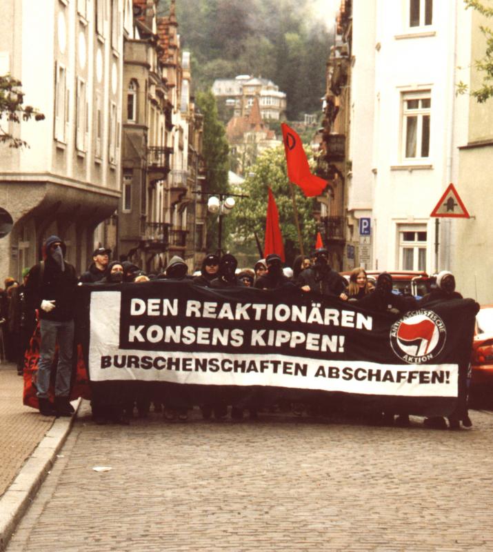 Mit der Demo am 30.04.1997 und den anschließenden direkten Aktionen war es erstmals gelungen, die Burschen aus der Altstadt zu vertreiben.