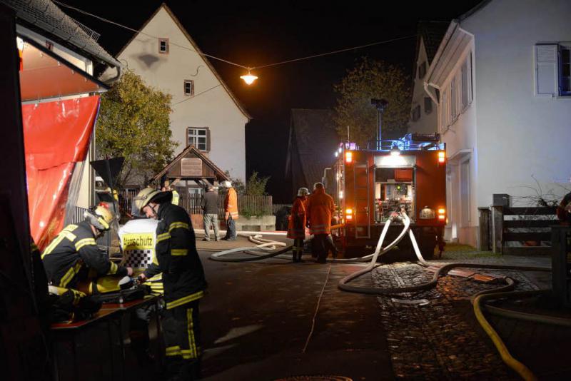 Feuer in der evangelischen Kirche in Eimeldingen