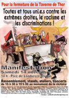 Manifestation, 14.11.2015, 14h, Parc de Londres, Verdun