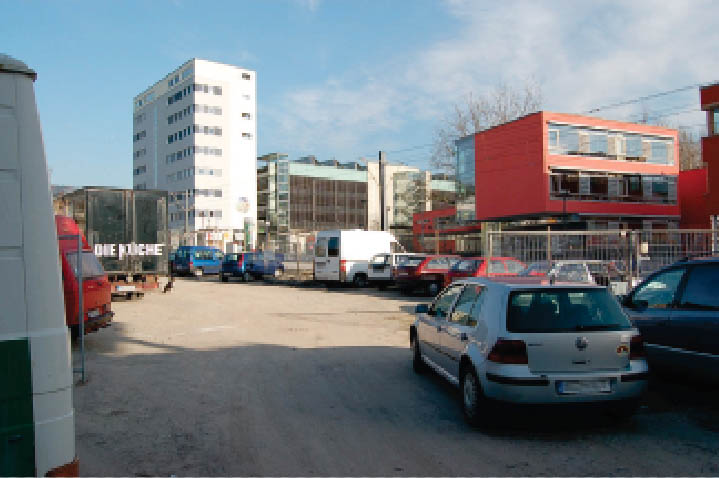 Vauban 2004 oder 2005: M1 als wilder Parkplatz