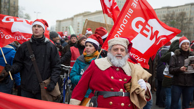 Der Weihnachtsmann im Streik!