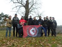 Eins von mehreren kleinen Wanderseminaren der SRB im ehemaligen KZ Hohnstein