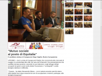Alessandro-Mereu, Diego Caglini und Simone di Stefano präsentieren das CasaPound Programm zu den Kommunalwahlen 2013 im Gran Caffè Schenardi in Viterbo