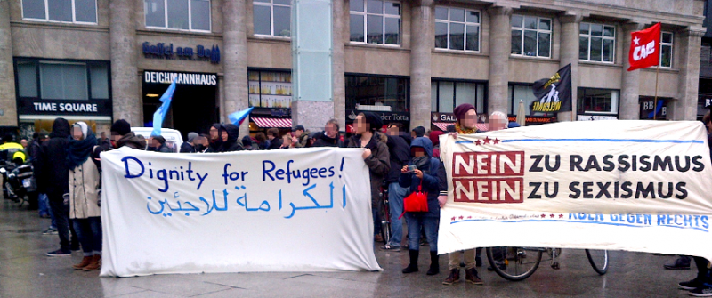 Köln: Kundgebungen gegen Sexismus in Flüchtlingsheimen und gegen den Krieg in Kurdistan 1