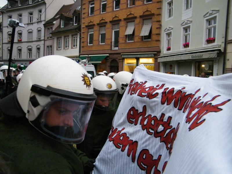 Antifaschistische Demonstration am 14. November 2009 in Freiburg