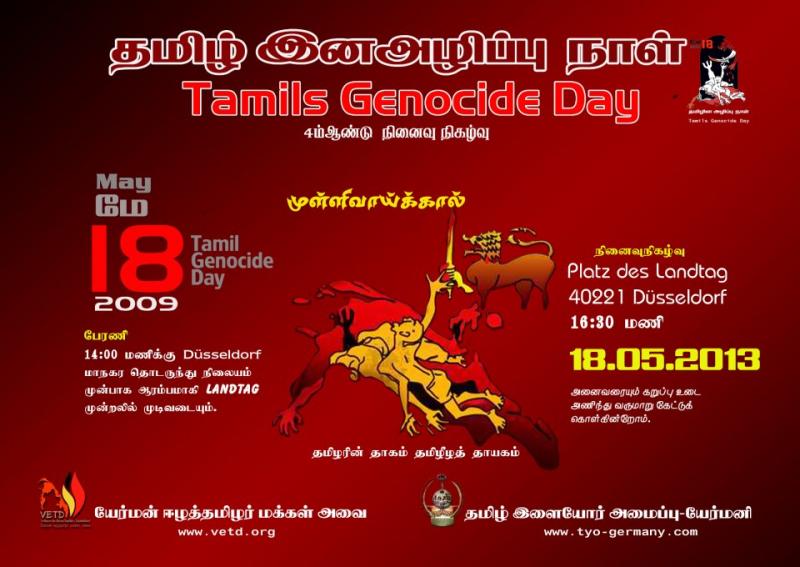 Flyer„Tamils Genocide Day“ 