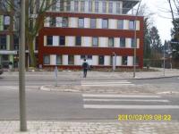 Ziel des Angriffs war die Außenstelle des Polizeikommissariates 35 in Volksdorf. Foto: Polizei