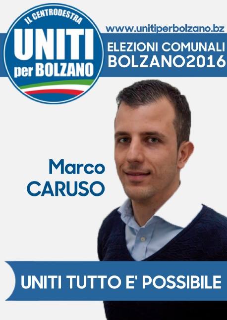 Marco Carusco - Kandidat für "Uniti per Bolzano" im Mai 2016