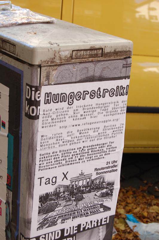 Hungerstreik! Tag X in Berlin