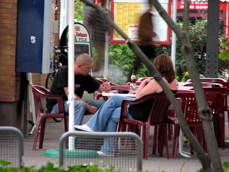 Nazipärchen am Bahnhof in Bad Säckingen