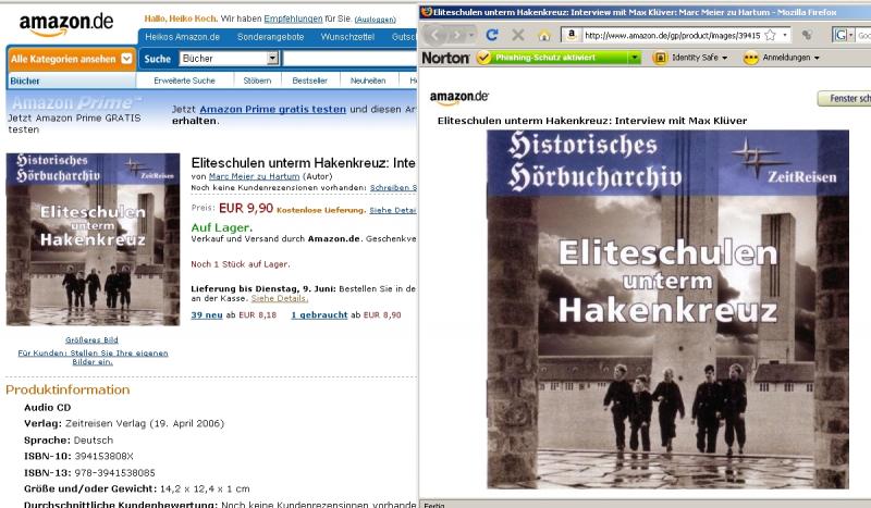 screenshot von amazon - zeitreisen