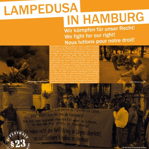 Demo: Lampedusa in Hamburg