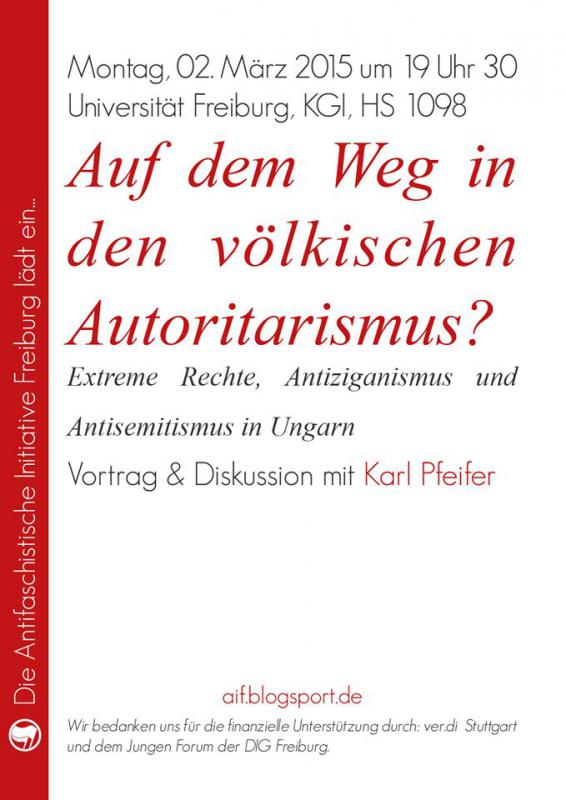 Karl Pfeifer: Auf dem Weg in den völkischen Autoritarismus? Extreme Rechte, Antiziganismus und Antisemitismus in Ungarn