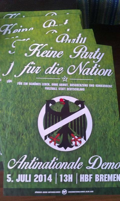 Plakate des Bündnis: Keine Party für die Nation