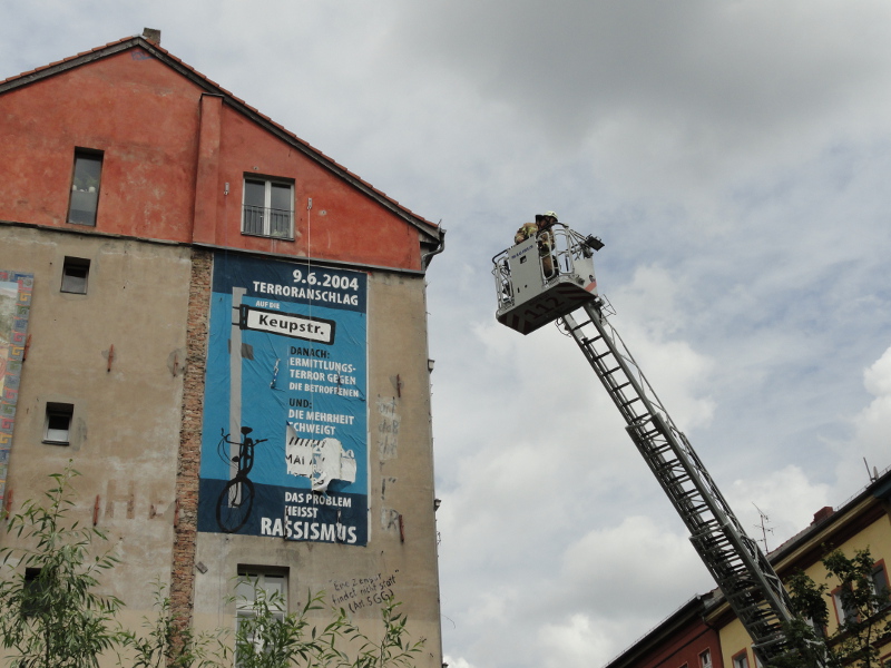 Das Wandbild im zerstörten Zustand