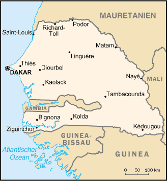 Senegal map (Wikipedia)