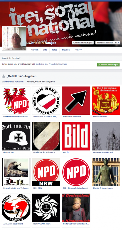 [9] Christian Naujoks Facebook-Profil (Stand: 3. Mai 2014)