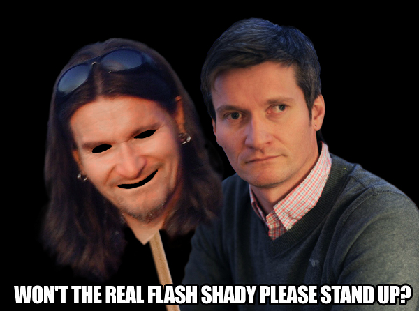Won't the real flash shady please stand up?