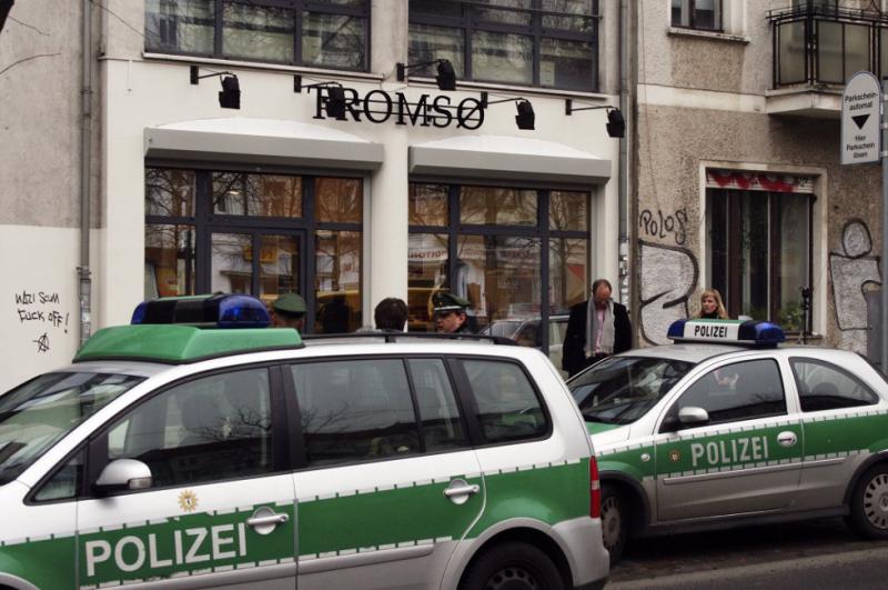 ENDELIG STENGT: Den kontroversielle butikken Tromsø, som holdt til i bydelen Friedrichshain i Berlin, er endelig stengt.