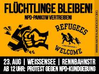 Gegen die NPD-Kundgebung am 23. August 2014