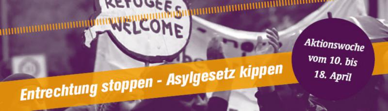 Infoveranstaltung im Rahmen der Aktionswoche gegen die Verschärfung des Asylgesetzes