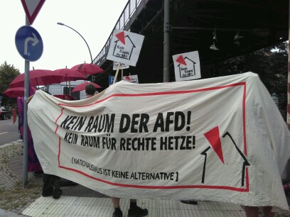 (B) AfD-Veranstaltung in Schöneberg wurde zum Reinfall / #KeinRaum 2