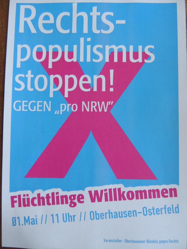 Antifaschistisches Bündnis Oberhausen Flyer