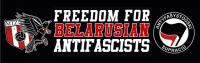 Banner der Kampagne "Freedom for Partizan Antifascists" von Nasa Sprava