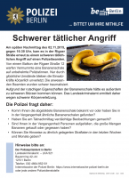 LKA Schwerer tätlicher Angriff - wer kennt diese Bananenschale?