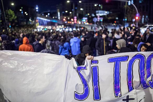 Demo in Barcelona am 16.12.2014