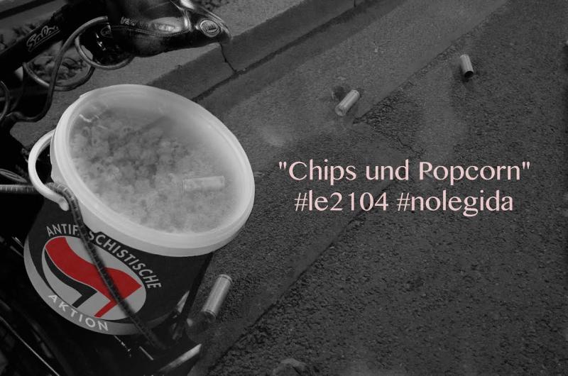 Chips und Popcorn - Antirepressionskundgebung