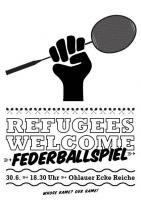 Refugees Welcome - Federballspiel
