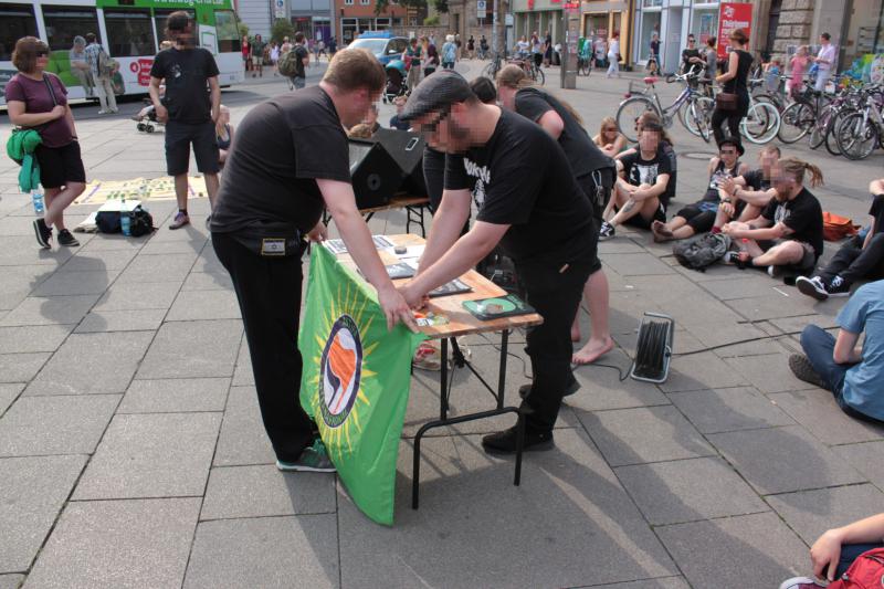 Kundgebung in Erfurt gegen die Aslyrechtsverschärfung