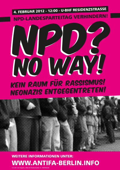 NPD Landesparteitag Plakat