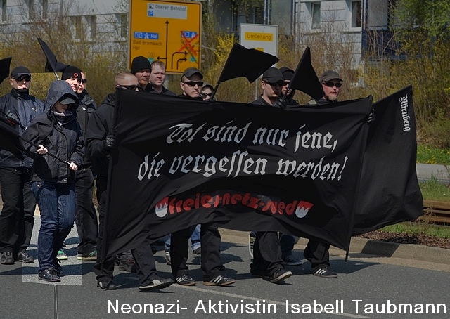 Neonazi Aktivistin Isabell Taubmann in Plauen