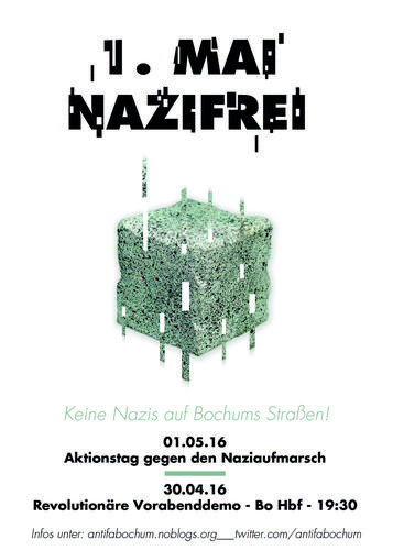 1. Mai - Nazifrei! Keine Nazis auf Bochums Straßen!