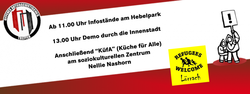 Infostände, Demo, Küfa