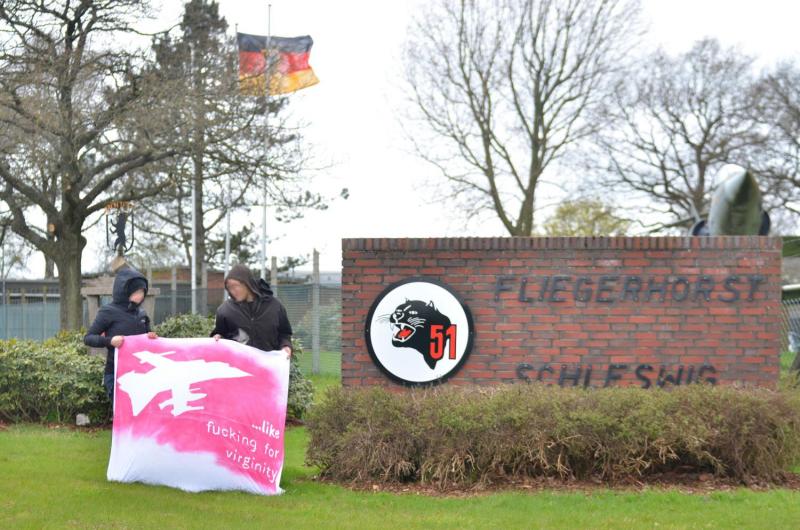  Antimilitaristischer Besuch am Luftwaffenstandort Jagel 2