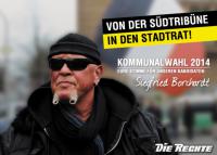 Kandidat der "Die Rechte" für die Kommunalwahlen in Dortmund 2014:Siegfried"SS-Siggi"Borchardt 